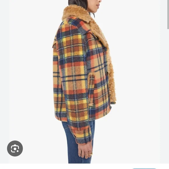 NWT Mother The After School Special Plaid Jacket - Picture 3 of 16